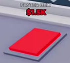 Red Faster Belt purchase pad labeled $1.5K.