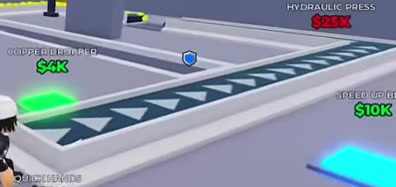 Built Upstairs Belt with white borders and directional arrows.