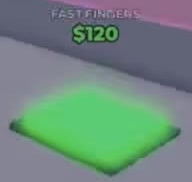 Fast Fingers purchase pad labeled $120.
